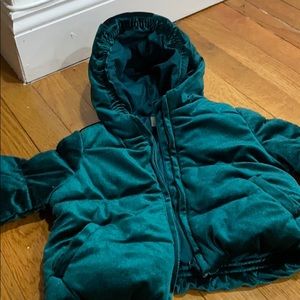 Gymboree velvet puffer coat